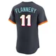 San Diego Padres ＃11 Tim Flannery Men's Authentic Obsidian 2026 City Connect Stadium Jersey