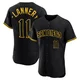 San Diego Padres ＃11 Tim Flannery Men's Black Authentic Snake Skin City Jersey
