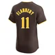 San Diego Padres ＃11 Tim Flannery Men's Brown Elite Road Vapor Premier Jersey
