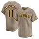 San Diego Padres ＃11 Tim Flannery Men's Limited Tan Alternate Jersey