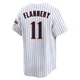 San Diego Padres ＃11 Tim Flannery Men's White Limited Cooperstown Collection Jersey