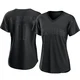 San Diego Padres ＃11 Tim Flannery Women's Black Authentic Pitch Fashion Jersey