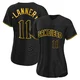 San Diego Padres ＃11 Tim Flannery Women's Black Authentic Snake Skin City Jersey