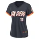 San Diego Padres ＃11 Tim Flannery Women's Limited Obsidian 2026 City Connect Stadium Jersey