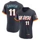 San Diego Padres ＃11 Yu Darvish Men's Authentic Obsidian 2026 City Connect Stadium Jersey