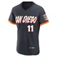 San Diego Padres ＃11 Yu Darvish Men's Authentic Obsidian 2026 City Connect Stadium Jersey