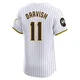 San Diego Padres ＃11 Yu Darvish Men's White Elite Home Patch Jersey