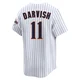 San Diego Padres ＃11 Yu Darvish Men's White Limited Cooperstown Collection Jersey