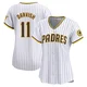 San Diego Padres ＃11 Yu Darvish Women's White Limited Home Jersey