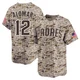 San Diego Padres ＃12 Roberto Alomar Men's Camo Limited 2nd Alternate Jersey