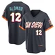 San Diego Padres ＃12 Roberto Alomar Men's Limited Obsidian 2026 City Connect Stadium Jersey