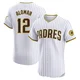 San Diego Padres ＃12 Roberto Alomar Men's White Elite Home Jersey
