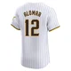 San Diego Padres ＃12 Roberto Alomar Men's White Elite Home Jersey