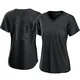 San Diego Padres ＃12 Roberto Alomar Women's Black Authentic Pitch Fashion Jersey