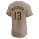 San Diego Padres ＃13 Manny Machado Men's Brown Elite Alternate Jersey