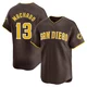San Diego Padres ＃13 Manny Machado Men's Brown Limited Away Jersey