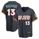 San Diego Padres ＃13 Manny Machado Men's Limited Obsidian 2026 City Connect Stadium Jersey