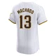 San Diego Padres ＃13 Manny Machado Men's White Elite Home Jersey
