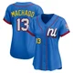 San Diego Padres ＃13 Manny Machado Women's Blue Limited National League 2025 All-Star Edition Jersey