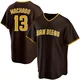 San Diego Padres ＃13 Manny Machado Youth Brown Replica Road Jersey