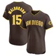 San Diego Padres ＃15 Martin Maldonado Men's Brown Elite Road Vapor Premier Jersey