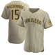 San Diego Padres ＃15 Martin Maldonado Men's Tan/Brown Authentic Alternate Jersey