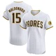 San Diego Padres ＃15 Martin Maldonado Men's White Elite Home Jersey
