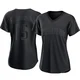 San Diego Padres ＃15 Martin Maldonado Women's Black Replica Pitch Fashion Jersey