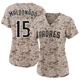 San Diego Padres ＃15 Martin Maldonado Women's Camo Limited 2nd Alternate Jersey
