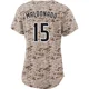 San Diego Padres ＃15 Martin Maldonado Women's Camo Limited 2nd Alternate Jersey