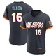 San Diego Padres ＃16 Brandon Dixon Men's Authentic Obsidian 2026 City Connect Stadium Jersey