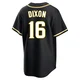 San Diego Padres ＃16 Brandon Dixon Men's Black Replica Fashion Out Jersey