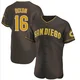 San Diego Padres ＃16 Brandon Dixon Men's Brown Authentic Road Jersey