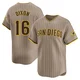 San Diego Padres ＃16 Brandon Dixon Men's Limited Tan Alternate Jersey