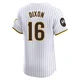 San Diego Padres ＃16 Brandon Dixon Men's White Elite Home Patch Jersey