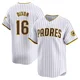 San Diego Padres ＃16 Brandon Dixon Men's White Limited Home Jersey