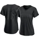 San Diego Padres ＃16 Brandon Dixon Women's Black Authentic Pitch Fashion Jersey