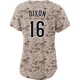 San Diego Padres ＃16 Brandon Dixon Women's Camo Limited 2nd Alternate Jersey