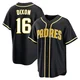 San Diego Padres ＃16 Brandon Dixon Youth Black Replica Fashion Out Jersey