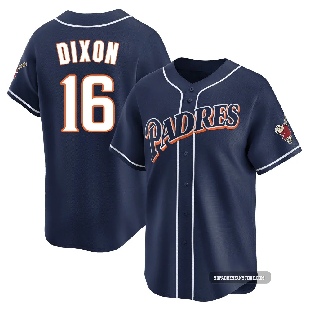 San Diego Padres ＃16 Brandon Dixon Youth Navy Limited Cooperstown Collection Jersey