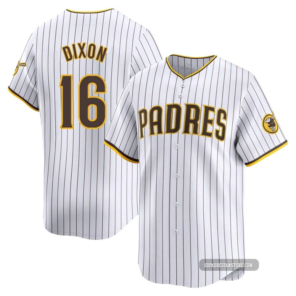 San Diego Padres ＃16 Brandon Dixon Youth White Limited Home Jersey