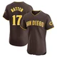 San Diego Padres ＃17 Matthew Batten Men's Brown Elite Road Vapor Premier Jersey