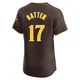 San Diego Padres ＃17 Matthew Batten Men's Brown Elite Road Vapor Premier Jersey