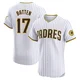 San Diego Padres ＃17 Matthew Batten Men's White Elite Home Jersey