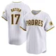 San Diego Padres ＃17 Matthew Batten Men's White Limited Home Jersey