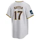 San Diego Padres ＃17 Matthew Batten Men's White Replica 2024 World Tour Seoul Series Home Jersey