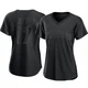 San Diego Padres ＃17 Matthew Batten Women's Black Authentic Pitch Fashion Jersey