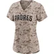 San Diego Padres ＃17 Matthew Batten Women's Camo Limited 2nd Alternate Jersey