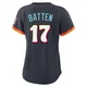 San Diego Padres ＃17 Matthew Batten Women's Limited Obsidian 2026 City Connect Stadium Jersey