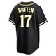 San Diego Padres ＃17 Matthew Batten Youth Black Replica Fashion Out Jersey